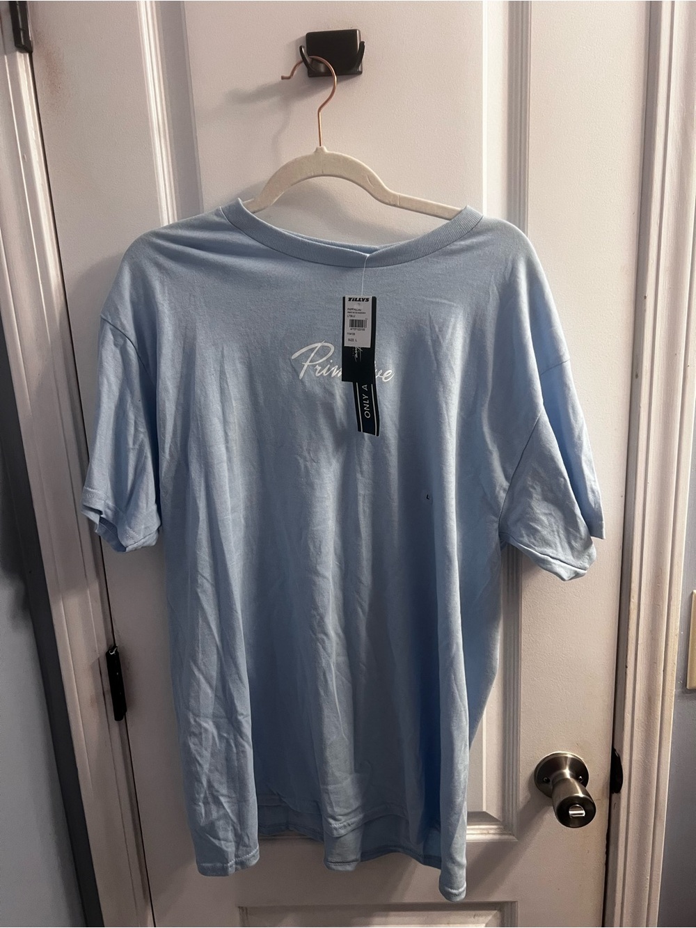 Primitive Light Blue Short Sleeve Crew Graphic Tee